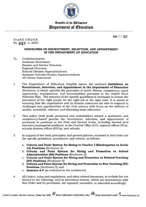 do_s2023_007|DepEd Order No. 007, s. 2023 : Guidelines on .